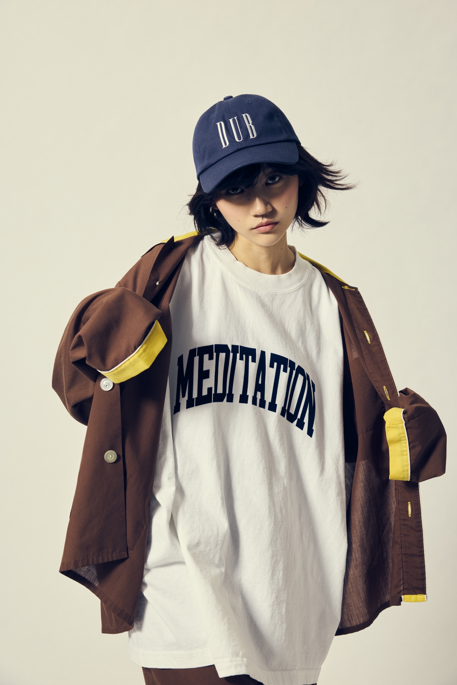 MEDITATION FLOCKY PRINT T-SHIRT